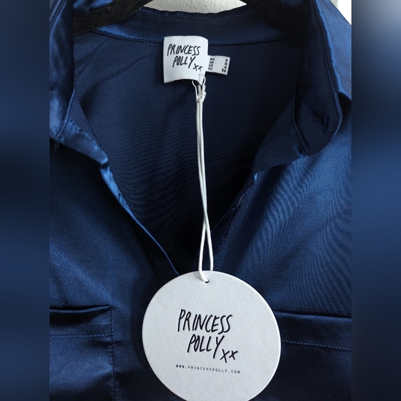 Princess Polly ANNALISE Set in Navy Size 4 - Picture 15 of 16